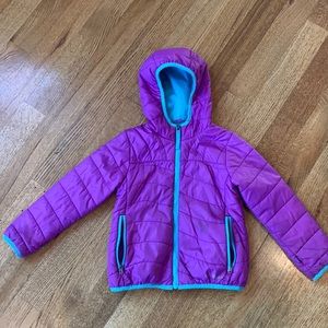 LL Bean girls coat sz M (5/6)
